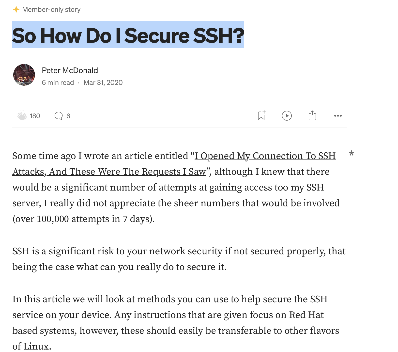 So How Do I Secure SSH?