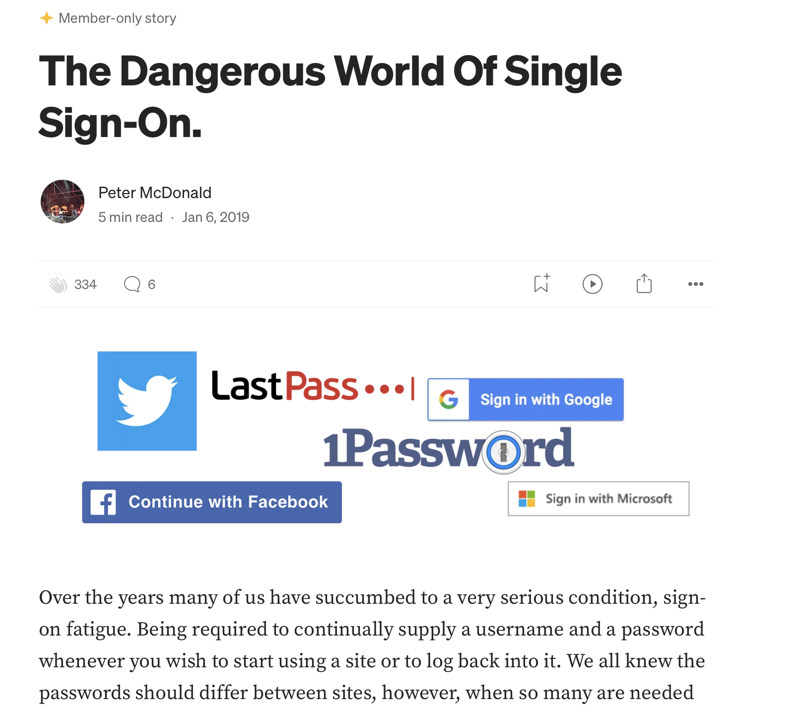 The Dangerous World Of Single Sign-On